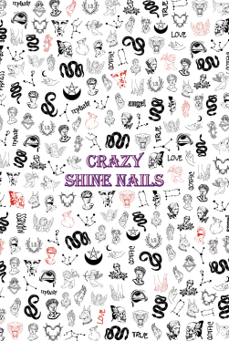 Слайдер-дизайн Crazy Shine Nails MAXI: Готика 4607790950032
