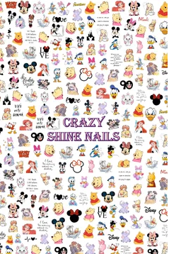 Слайдер-дизайн Crazy Shine Nails MAXI: Дисней 4607790950056