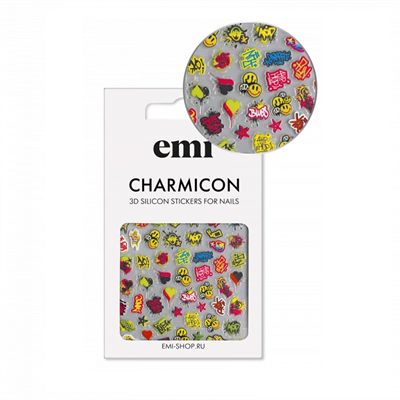 SALE E.Mi Charmicon 3D Silicone Stickers №204 Граффити 2011000028398