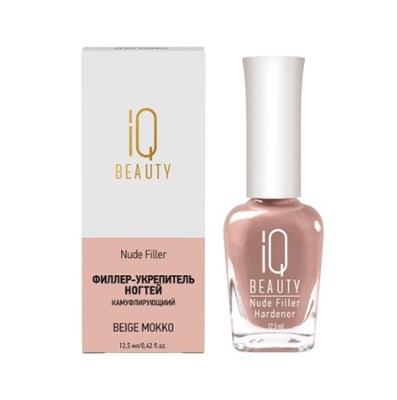 IQ BEAUTY Средство для ногтей / Филлер-укрепитель ногтей Nude Filler / камуфлирующий / Beige Mokko, 12.5 мл 4610210593221