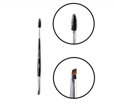 Кисть для бровей Royal Brow синтетика имитация колонка наклонная 6 и щеточка 2050906480183
