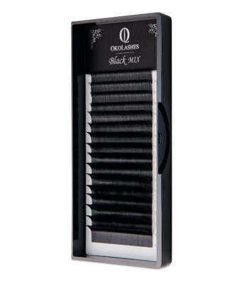 OkoLashes Ресницы BLACK mix (M 0.07 8-14 мм) 2000000004730