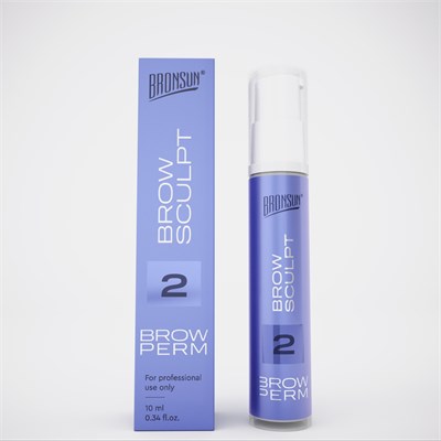 Состав #2 для долговременной укладки бровей BROW SCULPT BRONSUN, 10 мл (ЧЗ) 4610152186604