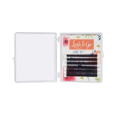 Омбре ресницы Lash&Go микс 0,10/D/8-13 mm "Белый" (6 линий) 4630073751842