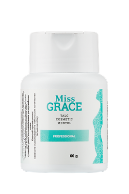 "Miss Grace" Тальк косметический для депиляции с Ментолом Professional 60 гр. 4627159920681