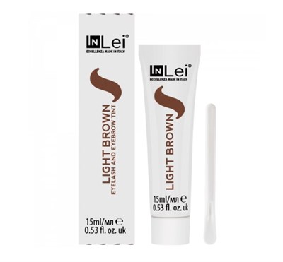 SALE InLei® Краска для ресниц и бровей LIGHT BROWN 15мл (б/к годен до 05.27) 2000000043500
