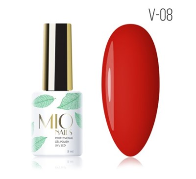 Mio Гель-лак V-08. Обжигающий Рио, 8 мл 4603741477481