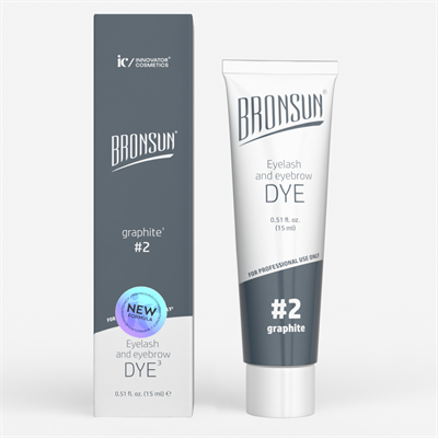 Краска для ресниц и бровей BRONSUN, цвет графит #2, 15 мл 4620021332452