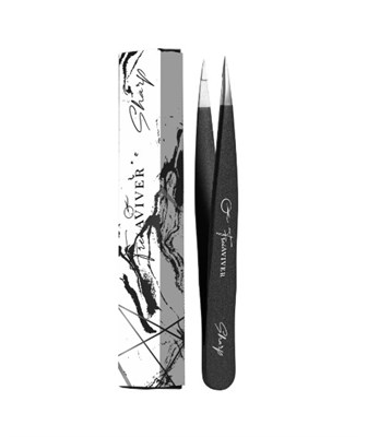 FreiAVIVER Точечный пинцет для бровей Sharp, черный 2000780251713