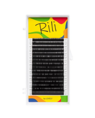 Ресницы чёрные Rili - 16 линий - MIX (M 0.07 8-15мм) 8933720121576