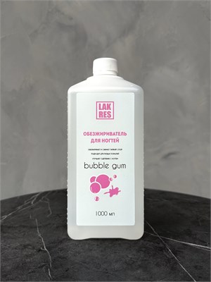 Lakres Средство для обезжиривания ногтей, Bubble gum 1000 мл 4640263300323