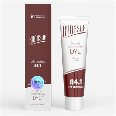 Краска для ресниц и бровей BRONSUN, цвет медный каштан #4,1 15 мл 4610099523050
