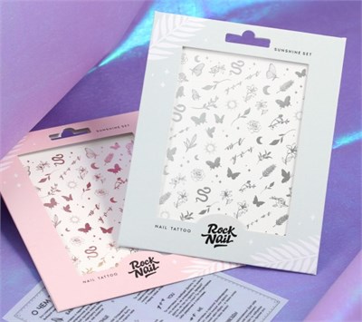 Набор слайдеров RockNail Nail Tattoo Sunshine Silver 2546131471367
