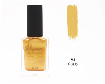 Лак-краска для стемпинга "Малина" M1 , Gold, 12 мл 2010372323117