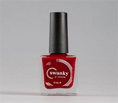Лак для стемпинга Swanky Stamping №007, красный, 10 мл. 4603745691302