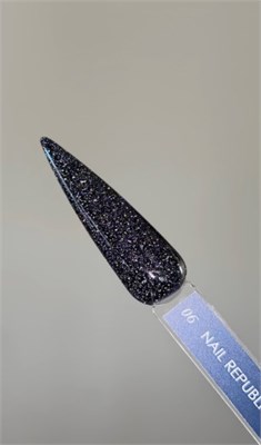 Nail Republic Flash 06 гель-лак светоотражающий, Черный (10 мл) 4630352407590