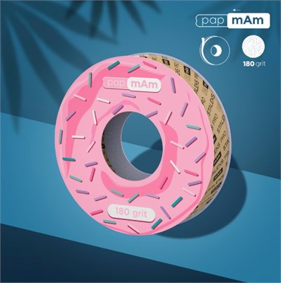 Запасной блок файл-ленты papmAm для пластиковой катушки Bobbinail STALEKS PRO 180 грит (6 м) 4820241061785