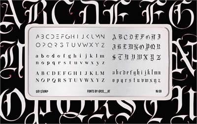 -30% Пластина для стемпинга Go! Stamp 59 Fonts - @co__at 2546131601139