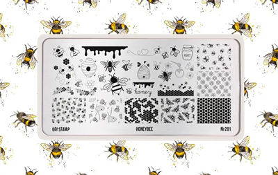 -30% Пластина для стемпинга Go! Stamp 201 Honeybee 2546131604901