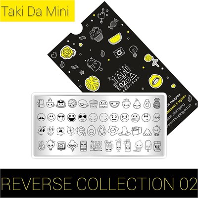 -30% Пластина для стемпинга ТакиДа mini 02 Reverse Collection 2010081279323