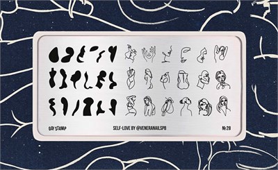 -30% Пластина для стемпинга Go! Stamp 28 Self-Love by @veneranailspb 2546131600620
