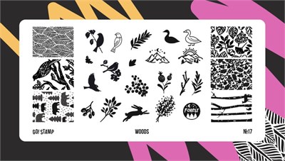 -30% Пластина для стемпинга Go Stamp 17 Woods 2546131600170