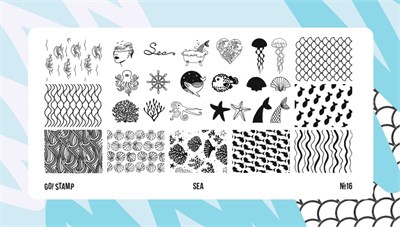 -30% Пластина для стемпинга Go Stamp 16 Sea 2546131600163