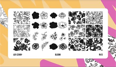 -30% Пластина для стемпинга Go Stamp 13 Bloom 2546131600132