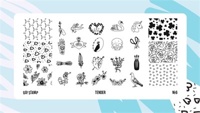 -30% Пластина для стемпинга Go Stamp 06 Tender 2546131600064