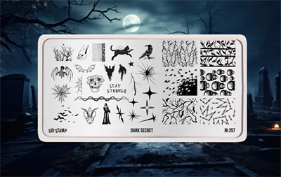 -30% Пластина для стемпинга Go! Stamp 257 Dark Secret 2546131605731