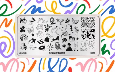 -30% Пластина для стемпинга Go! Stamp 270 The Mind of an Artist 2546131605861