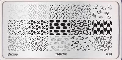 -30% Пластина для стемпинга Go! Stamp 153 Tic-Tac-Toe 2546131604260