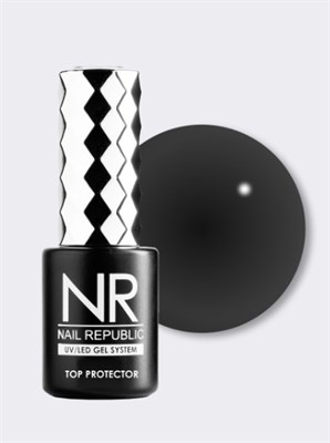 Nail Republic COLOR Топ PROTECTOR 30 Black без UV фильтра 10 мл (ЧЗ) 4650428666607