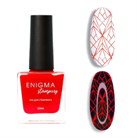 Лак для стемпинга 10 мл Enigmanic Stamping №5 красный 2777000004328