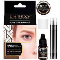 SEXY BROW HENNA (5 капсул), хна светло-коричневый цвет 2000000002668