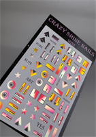 Слайдер-дизайн Crazy Shine Nails mini foil: Геометрия 4607790930263