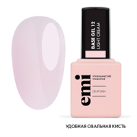 E.MiLac Base Gel Светло-кремовый №12, 9 мл. 2011000017798