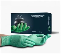 Перчатки нитриловые Benovy S зеленые 50 пар 4630300506634