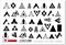 Наклейки с липким слоем Stickers «Triangles» (S-7) 7930098781396